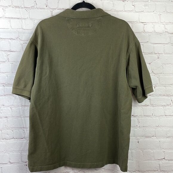 Duluth Trading Co. Men's Polo short sleeve shirt.  Med.  Olive green - Picture 6 of 7